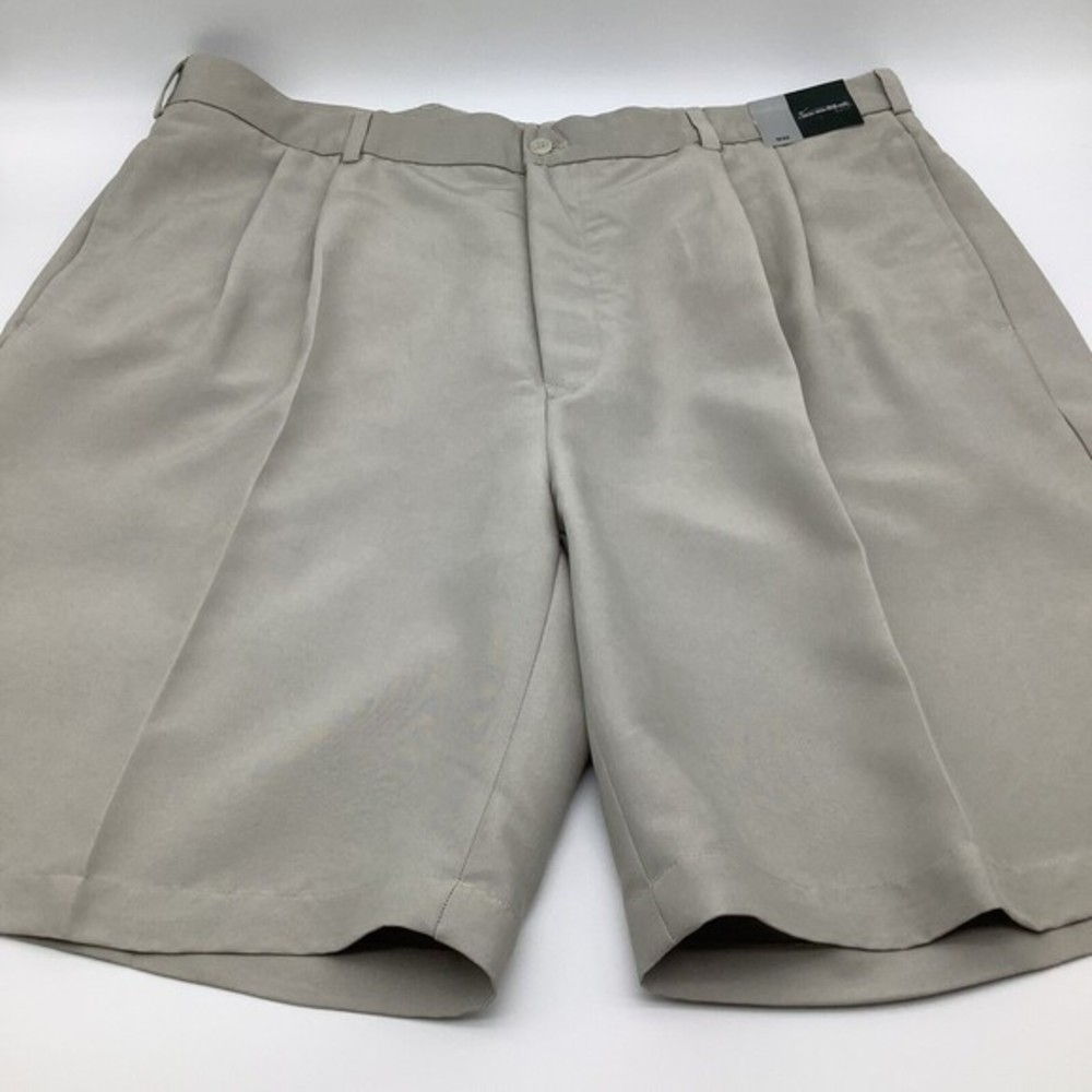 Bolle Golf Mens Pleated‎ Golf Shorts Beige Size 40 NWT